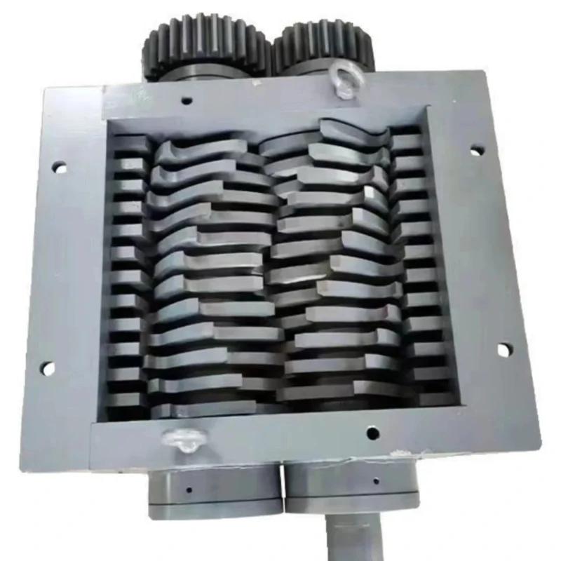 Triturador multifuncional de eixo duplo para sucata metálica, metal, alumínio, plástico, madeira, resíduos domésticos industriais - Image 1
