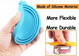 Alimentos enlatados selados de silicone podem cobrir, tampa reutilizável, tampa superior para cachorro e gato, armazenamento de alimentos, suprimentos diários - Image 4