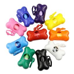 Osso Shaped Poop Bag Dispenser para Pet Dog Waste Bag, suporte de plástico, lixo Bag Dispenser, Carrier Case, eliminação Bag Dispenser, 1Pc - Image 1