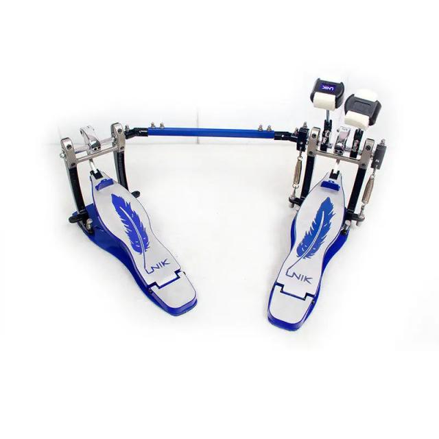 Pedal Duplo Profissional para Bateria com Pad de Percussão em Liga de Alumínio para Prática e Acessórios