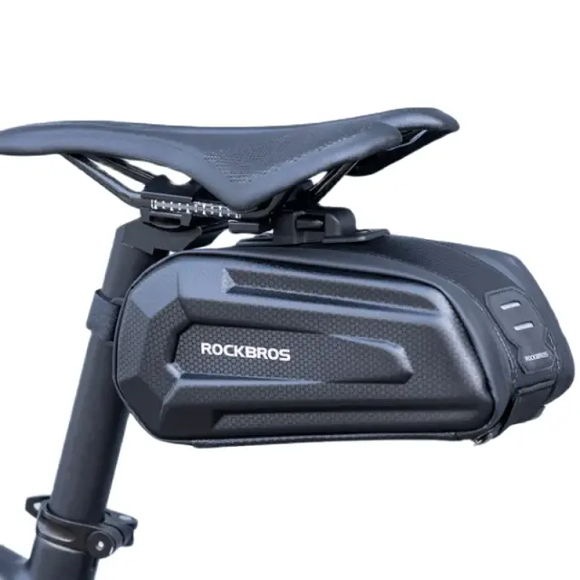 Saco Impermeável ROCKBROS para Bicicleta: Grande Capacidade, Liberação Rápida e Design Shockproof com Double Zipper de 1.7L