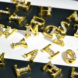 Strass Liga Nail Charms, 3D Nail Art, Alfabeto Letras e Número, Acrílico Dicas Decoração, Decoração Glitter - Image 2