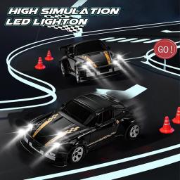 1/64 2.4g carro de controle remoto de alta velocidade 4wd carro de controle remoto quatro rodas de tração controlado por rádio mini rcr modelo de corrida menino brinquedo presente - Image 2