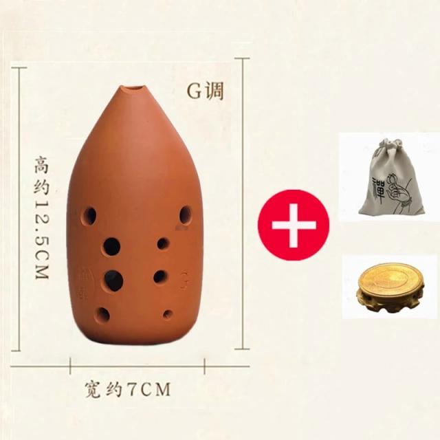 Ocarina de Cerâmica 10 Buracos: Flauta Musical com Som Antigo para Crianças e Iniciantes