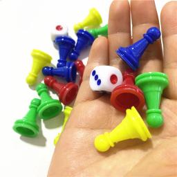Damas De Xadrez De Plástico Para Jogos, Xadrez E Dice Componentes, Marcadores De Mesa, 16 PCs, 2.5*1.6cm, 2 PCs - Image 3