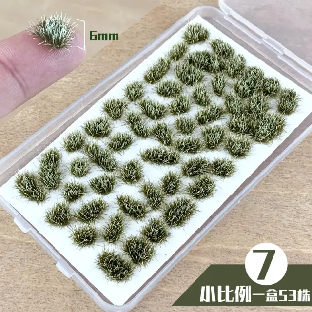 Miniaturas de Grama em Estilo Cluster para Dioramas e Jardins - Kit Completo com 104 Peças e 53 Peças de Materiais Vegetais para Construção de Paisagens e Ferrovias DIY