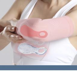 Joelheira de compressão e cotovelo para mulheres, almofada de gel de silicone, joelheiras de voleibol para meninas, dançarinas, ioga, pole, chão, dança, 1 par - Image 6