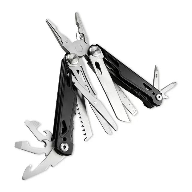 Multitool Portátil para Sobrevivência em Aço Inoxidável com Alicate, Faca e Chave de Fenda - Ideal para Camping, Caça e Trilhas