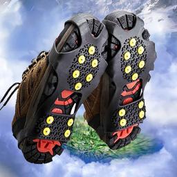 Spikes antiderrapantes para calçados esportivos, grampos Crampon para mulheres e homens, capa de botas, neve, gelo, escalada, Crampon, 10-Stud - Image 5