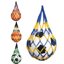 1p bola net saco de basquete sacola juventude rede de futebol esportes ao ar livre malha de náilon armazenamento tipo bola engrossado saco de rede bola calcio - Image 4