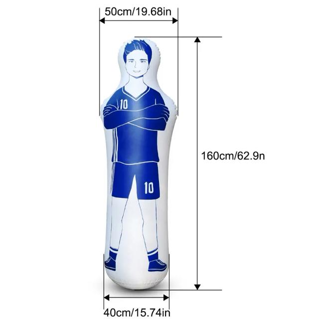 Goleiro Inflável de Futebol Air Manequins: Defender de Lances Livres e Bolsa de Boxe para Exercícios em Casa para Crianças e Adultos