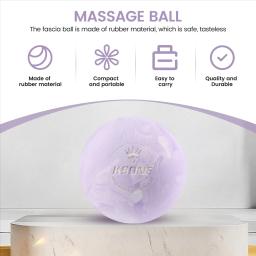 KSONE-Portátil Lacrosse Massagem Bola, Fitness, Rolo Massagem Muscular, Relaxamento, Suave, 1 - Image 4