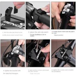Suporte para telefone de bicicleta universal, bicicleta, motocicleta, scooter elétrico, guidão clip, suporte, célula, suporte para iphone - Image 5