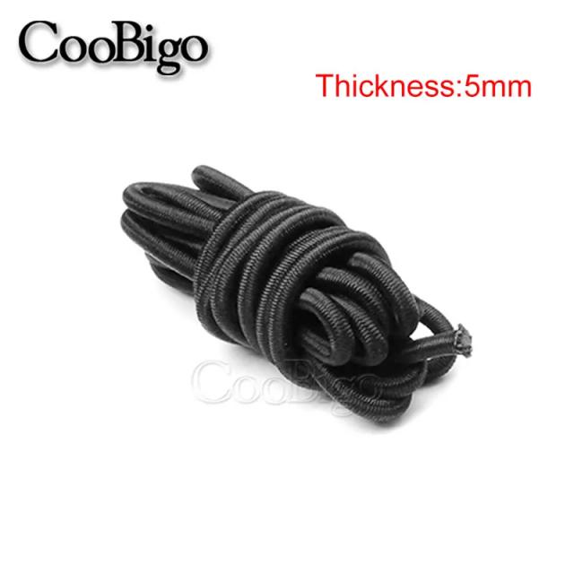Corda Elástica Bungee de 5 Metros para Projetos DIY, Tendas, Caiaques e Barcos