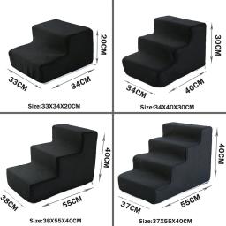 Anti-slip Pet Ramp Escadas para cães e gatos, 3 Passos Escadas, Escada removível, Acessórios para animais, Cama para cães - Image 6