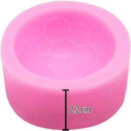 Bolo de futebol moldes de silicone festa de futebol fondant bolo de chocolate molde de doces de resina molde de argila bloco de gelo sabão molde de cozimento - Image 5