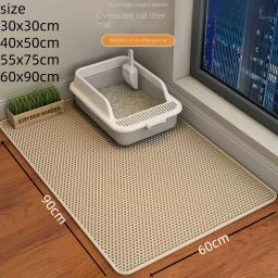 Tapete de areia de gato de tamanho grande, dupla camada impermeável Pet Litter Box, almofada de areia antiderrapante, cama lavável, produtos limpos - Image 1