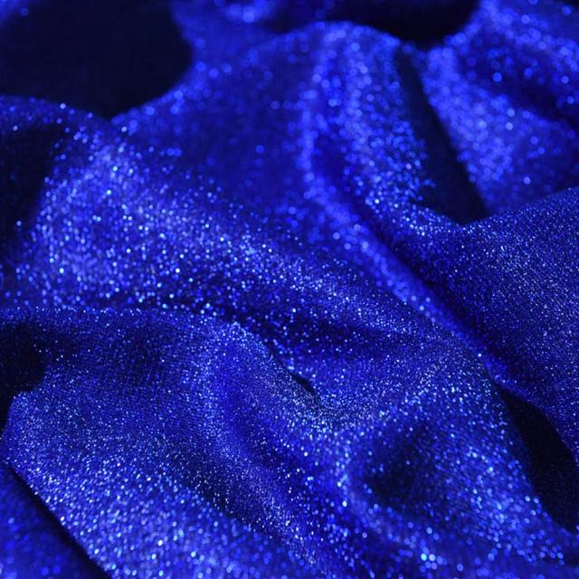 Malha Elástica com Glitter em Estampa de Céu Estrelado para Decorar Casamentos e Criar Cortinas de Saia DIY