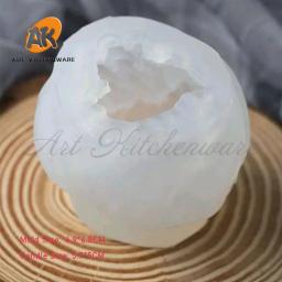 Molde De Vela De Silicone Em Forma De Lã Molde De Vela Perfumada DIY, Molde De Fundição, Fabricação De Sabão Artesanal, Artesanato De Cera, Decoração De Casa - Image 2