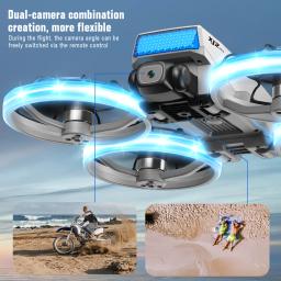 Novo xj2 mini câmera drone 8k profissional hd dobrável sem escova quadcopter rc dron fpv aeronave uav brinquedo para menino presente crianças aéreo - Image 5