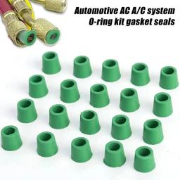 200-50 peças junta de borracha ar condicionado 1/4 ''mangueira de carregamento válvula junta coletor reparação kit de vedação substituição acessórios do carro - Image 2