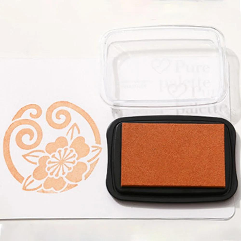 Almofada de tinta vintage para selo, artesanato DIY, Scrapbooking, borracha, selos de madeira, pintura a dedo, fazendo suprimentos, tamanho grande, 20 cores - Image 1