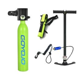 Mini mergulho tanque de oxigênio, equipamento de mergulho, Dispositivo de respiração subaquática, cilindro, C Set, 5-10 minutos, 0.5L - Image 1