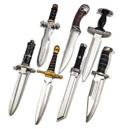 Witchers 3 Medieval PU Espada Cosplay Prop, Periféricos de caça selvagem, Faca de treinamento militar, Mago Arma Brinquedos, Halloween Game Prop, Cos - Image 1
