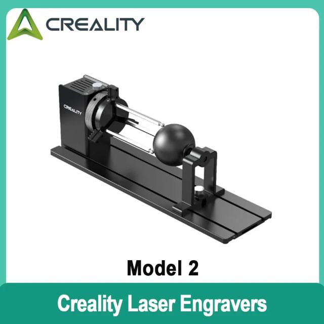 Rolo Rotativo CRIALIDADE para Gravação Laser em Objetos Cilíndricos com Creality Falcon 2 e CR-Laser 10W