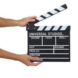 Cinema TV Clapboard, Gravação Vlog, Diretor, Cena Vídeo, Filme TV, 30x27cm - Image 1