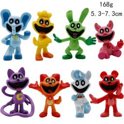 Personagens de desenhos animados Modelo Estatueta para Crianças, Bonecas Colecionáveis, 2 Figuras, Jogo Animal, Coelho, Gato, Cão, Urso, Presente de Brinquedo, 8Pcs, Conjunto - Image 3