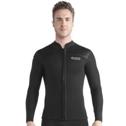 Ternos de neoprene de manga longa para homens e mulheres, jaqueta wetsuit, camiseta para surf e canoagem, roupas de paddle, 3mm, top - Image 4
