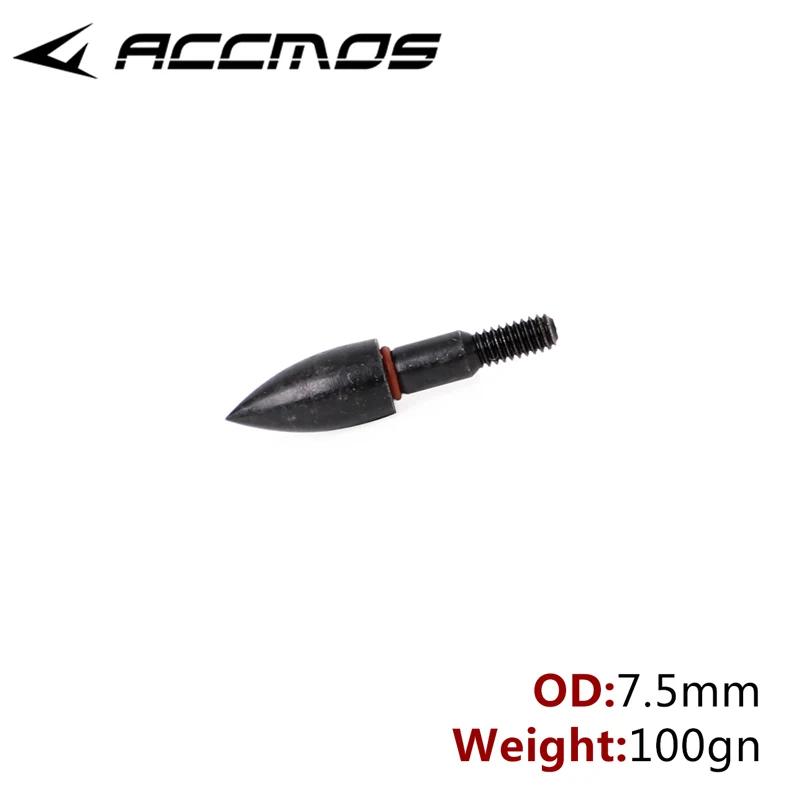 12 pçs broadheads pontas de seta pontos 100 150 200 250 300 350 rosca de grãos ponta de seta para od7.5mm eixo acessórios seta - Image 1