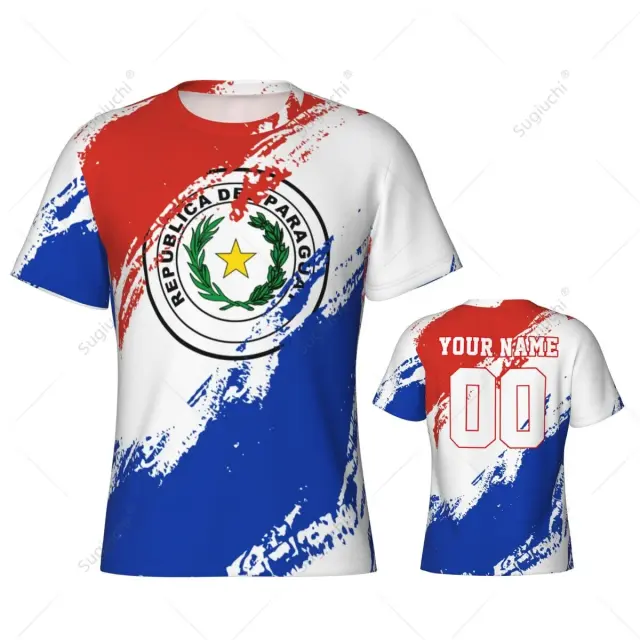 Camisa de Futebol Personalizada para Homens e Mulheres com Estampa da Bandeira dos Estados Unidos
