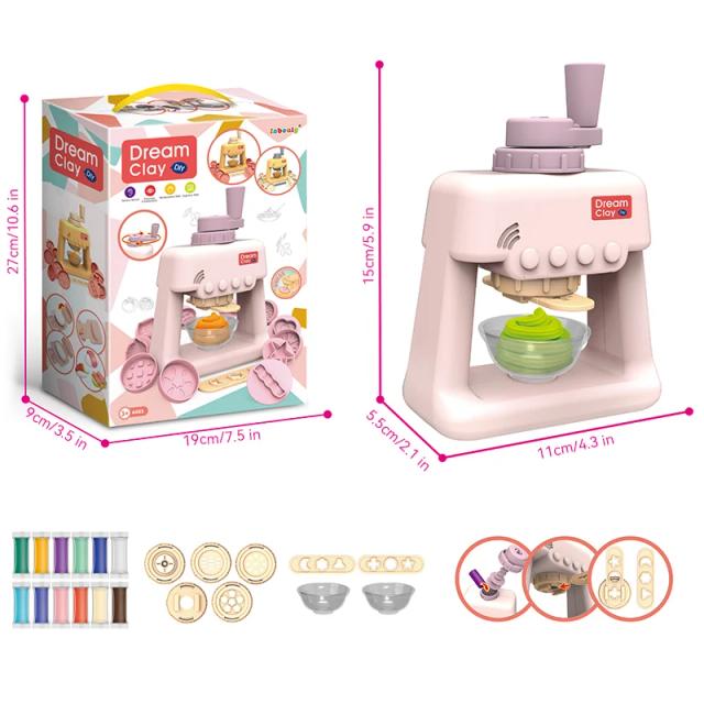 Lama Colorida de Modelagem para Crianças - Brinquedo Criativo de Argila e Pasta Maker