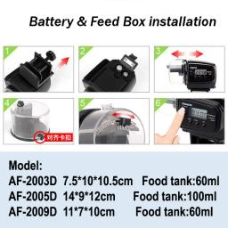 Alimentador de peixes de aquário férias aquário automático dispensador de comida de peixe alimentador temporizador automático tempo de alimentação de alimentos férias - Image 2