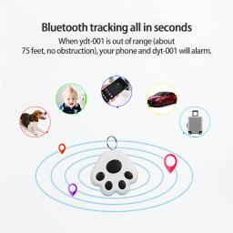 Mini Smart GPS Tracker para Pet, Anti-Lost, Dispositivo de rastreamento à prova d'água, Localizador compatível com Bluetooth, Rastreador para cão, gato, carteira infantil - Image 2