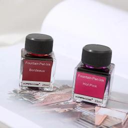Caneta de caligrafia tinta 10 cores dip caligrafia caneta tintas caligrafista garrafa de tinta desenho escrita arte tinta para estudantes professores - Image 1