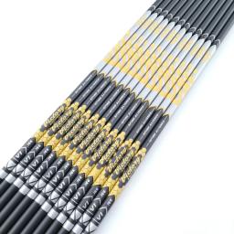 12pçs coluna v1 350 400 450 500 600 700 800 900 eixo de seta de carbono puro id 4.2mm para caça e tiro com arco ao ar livre - Image 3