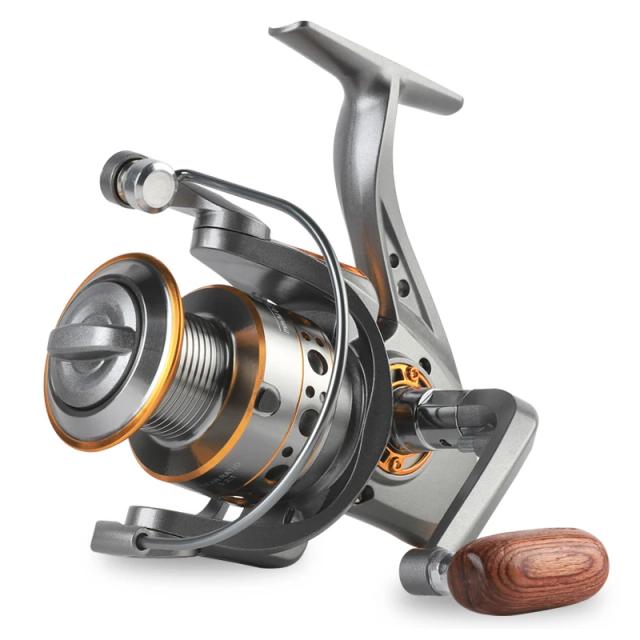 BILLINGS Carretilha de Pesca Giratória DC 1000 ~ 7000 Series Relação 5.2:1 Arraste 26LB Metal CNC para Água Doce e Salgada