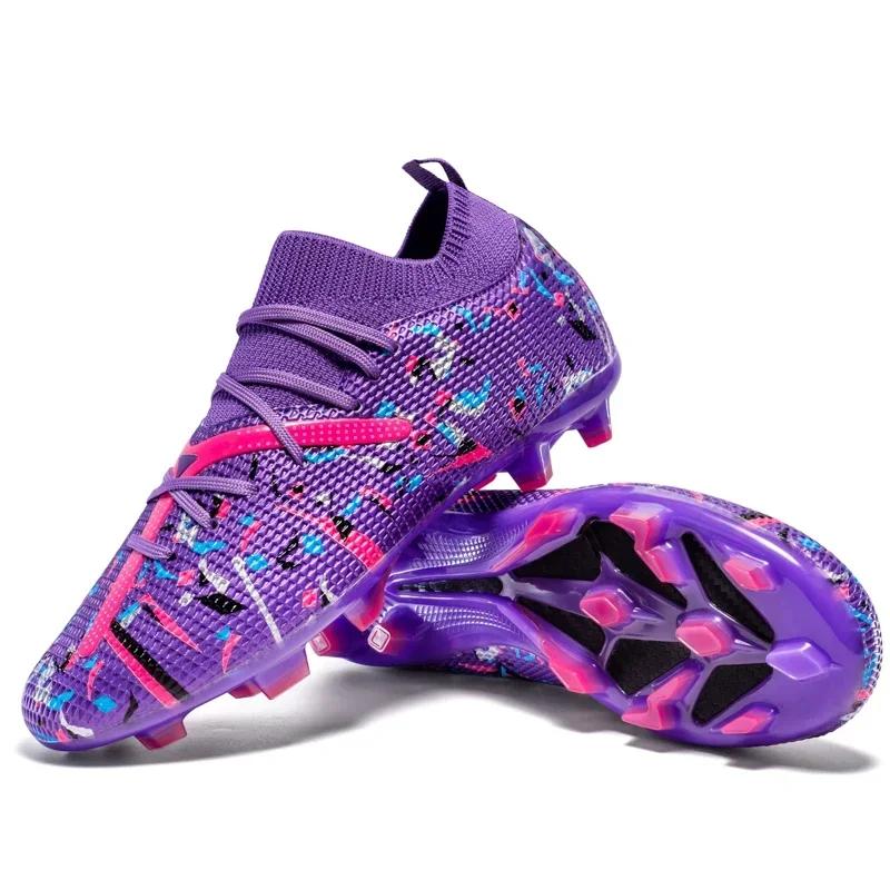 Picos longos dos homens chuteiras de futebol, Indoor Calçados Esportivos, Botas de Futebol Profissional, Sapatos Macios Respiráveis Unisex, Drop Shipping - Image 1