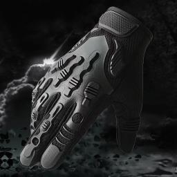 Luvas táticas de dedos completos para homens, respirável, antiderrapante, esportes, ciclismo, caminhada, pesca, equipamento ao ar livre, caça, 1 par - Image 1