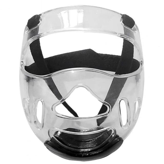 Protetor Facial Clear Taekwondo para Homens e Mulheres com Capa Destacável e Espessamento para Artes Marciais e Boxe