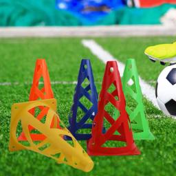 Cone de treinamento de futebol à prova de vento anti-rachamento oco 23cm esportes marcador cones balde marcador equipamento de futebol - Image 1
