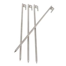 Estacas para barracas de aço resistentes, pegs de terra sólida, pegs ao ar livre, escalada, camping, caminhadas, jardinagem, 40cm, 4pcs - Image 1