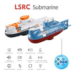 Mini elétrico RC submarino para crianças, barco de controle remoto, impermeável brinquedo de mergulho, modelo de simulação, meninos e meninas, presente do dia das crianças - Image 2