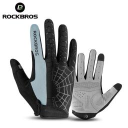Luvas de ciclismo ROCKBROS para homens, respirável, MTB, mountain bike, motocicleta, primavera, outono, esportes - Image 1