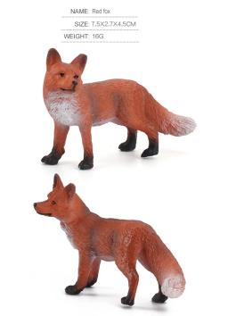 Animais da Floresta Figuras em miniatura para crianças, Animais da Floresta, Veados, Raposa, Coelho, Esquilo, Ornamentos, Figuras, Brinquedos em miniatura, Bolo Toppers, 6 pçs/set - Image 5