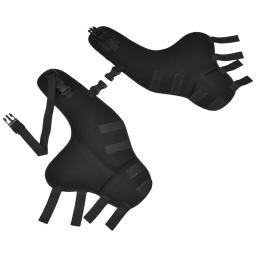 Ajustável traseiro duplo joelho almofadas para pet, apoio articulações da perna, respirável cão perna bandagem protetora, pet fornecimentos, envolto - Image 5