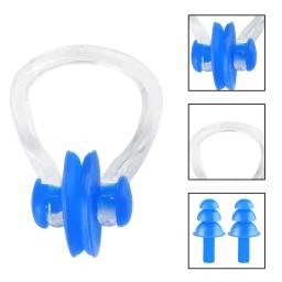 Soft Silicone Natação Tampões, Nariz Clip, protetor, impermeável, Proteção Ear Plug Set, Surf Diving Acessórios - Image 3